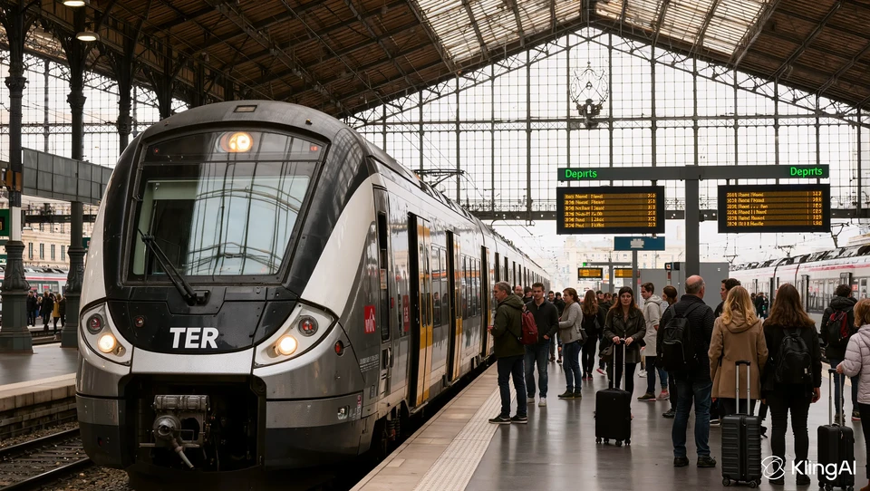 RER Train from Orly Airport to Charles De Gaulle