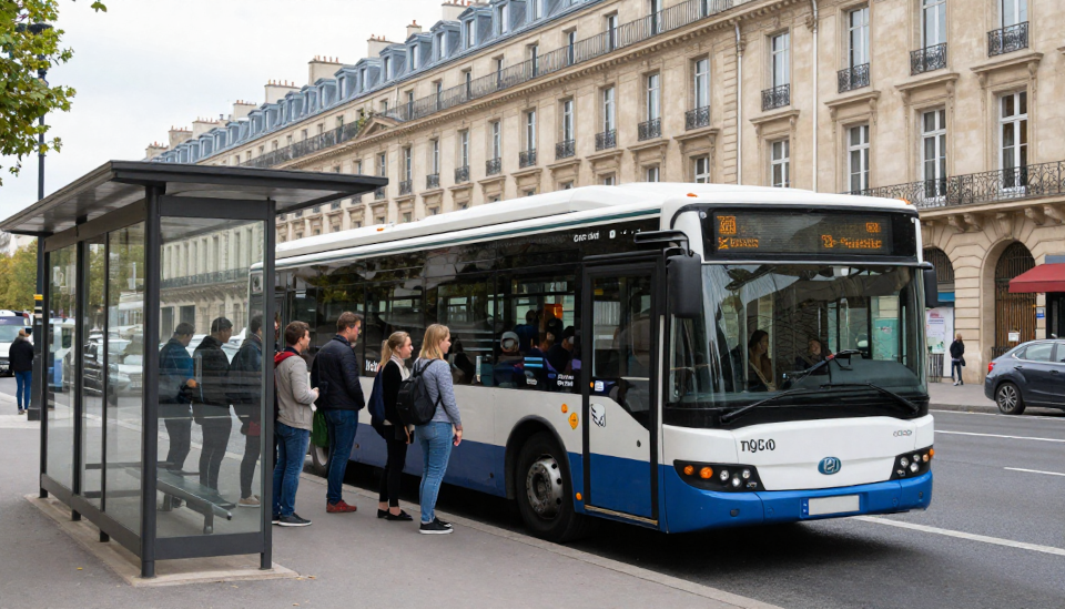 Bus from Fontainebleau to Disneyland Paris