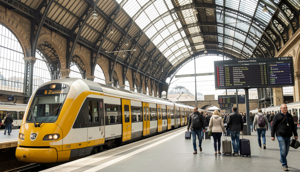 Train from Fontainebleau to Disneyland Paris